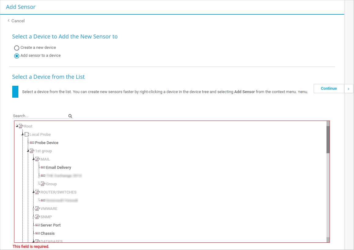 Add Sensor Assistant Add Sensor Assistant